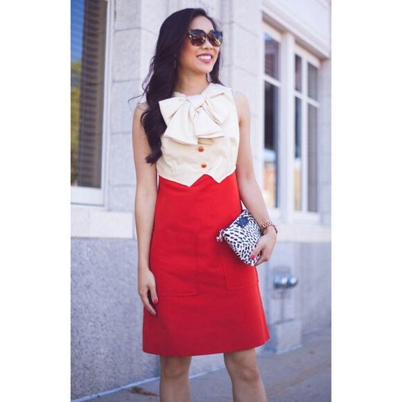 Marc Jacobs Blair Waldorf Bow Dress 4 Alessandra Runway Vest Mini A Line Small S - Picture 6 of 13